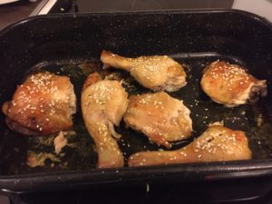Piletina sa susamom - pecenje